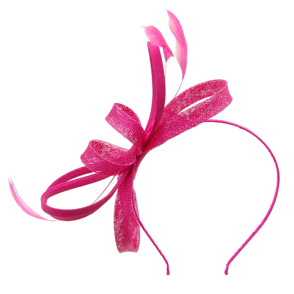 Jane Anne Designs Julie Fascinator - Fuchsie - Image 2