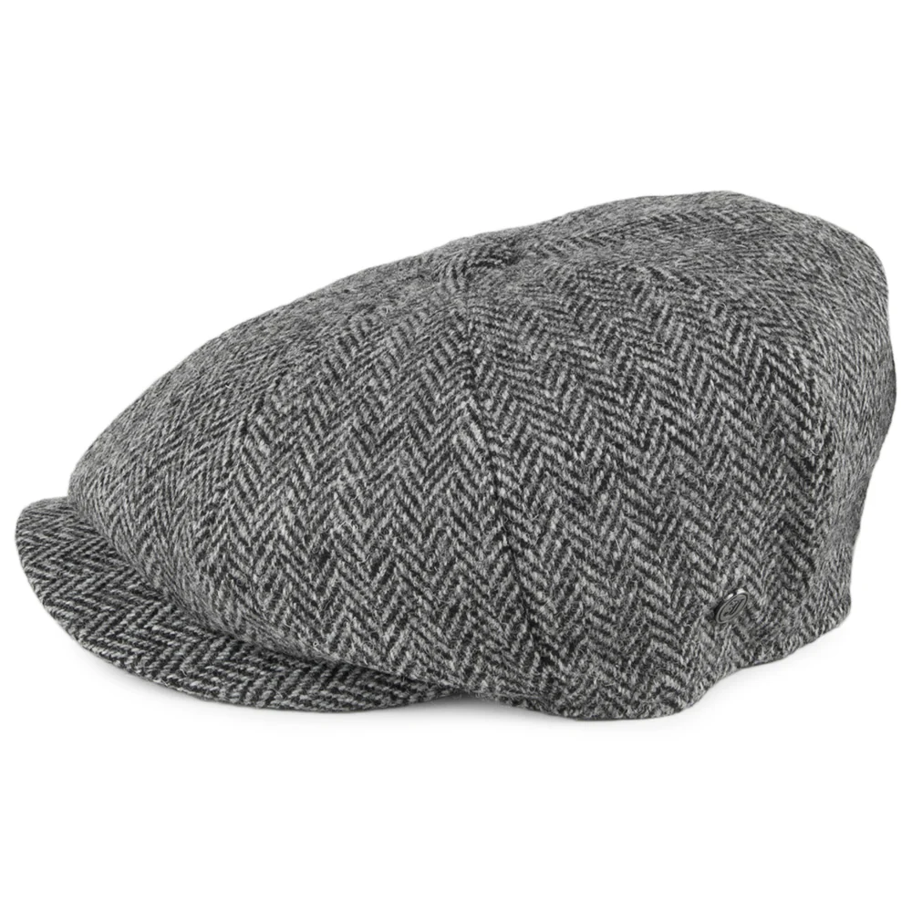 Jaxon & James Castlebay HARRIS TWEED Ballonmütze - Schwarz-Grau - Image 3
