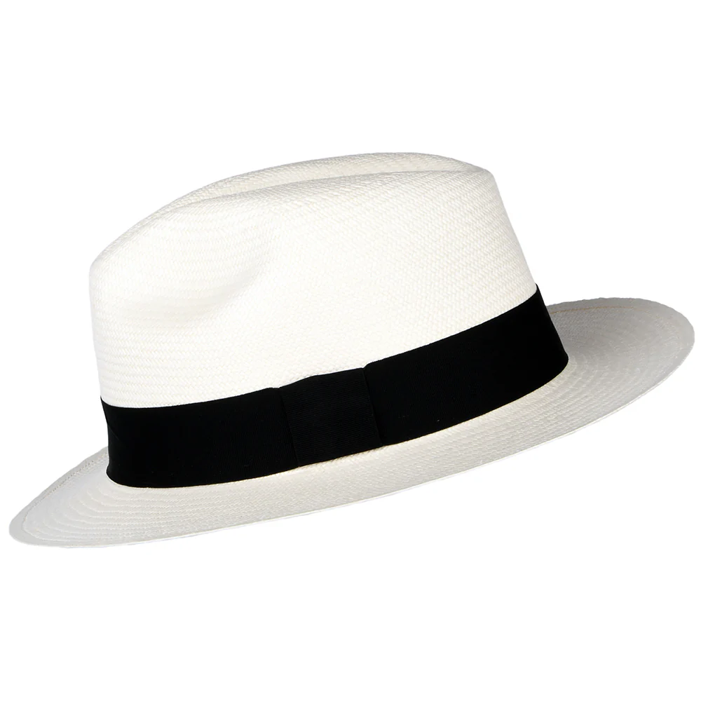 Jaxon & James Clasico Panama Fedora Hut - Perlweiß - Image 2