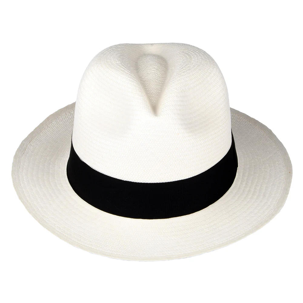 Jaxon & James Clasico Panama Fedora Hut - Perlweiß - Image 3