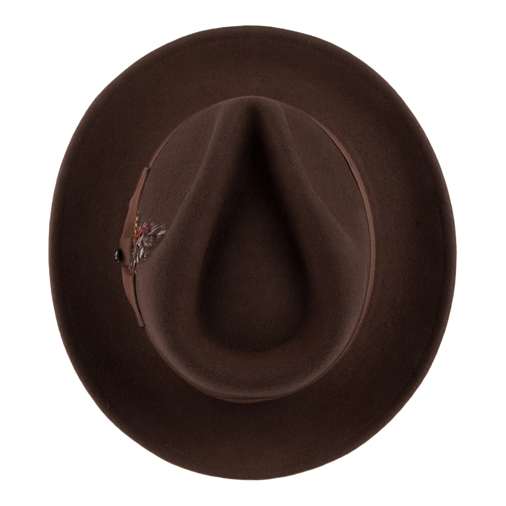 Jaxon & James Crushable Fedora Wollfilzhut- Braun Großhandel - Image 4