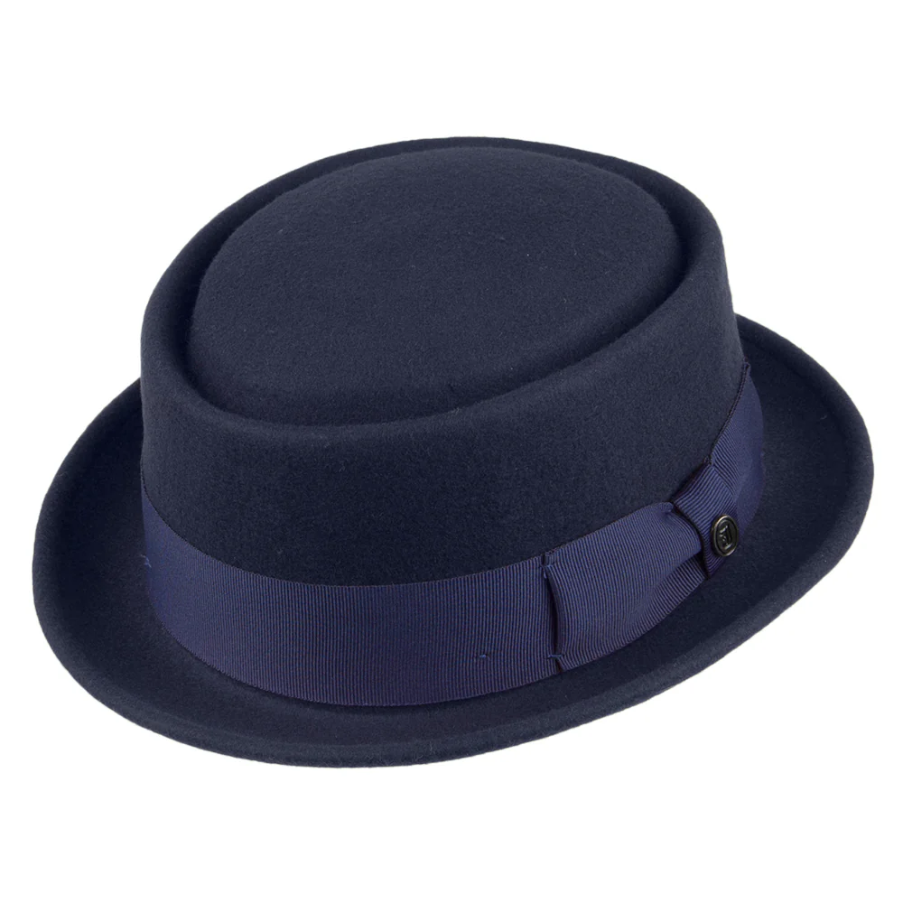 Jaxon & James Crushable Porkpie Wollfilzhut Marineblau Großhandel - Image 2