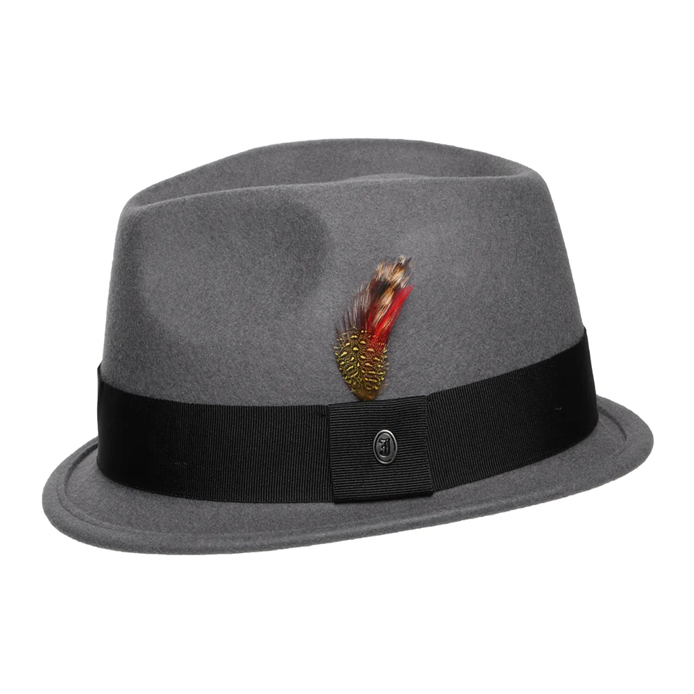 Jaxon & James Dekker Knautschbarer Trilby Hut Grau Großhandel - Image 2