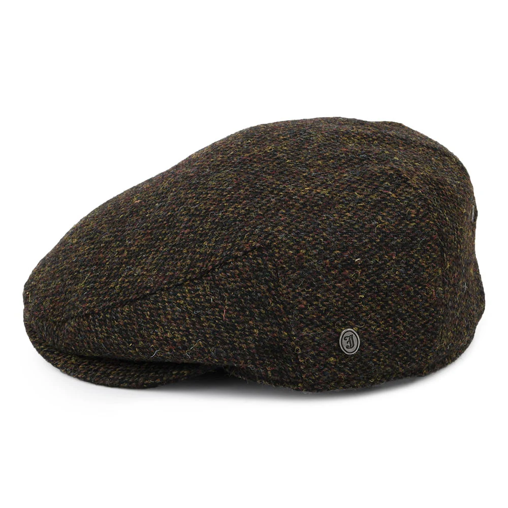Jaxon & James Ferness HARRIS TWEED Schiebermütze - Moosgrün-Braun - Image 3