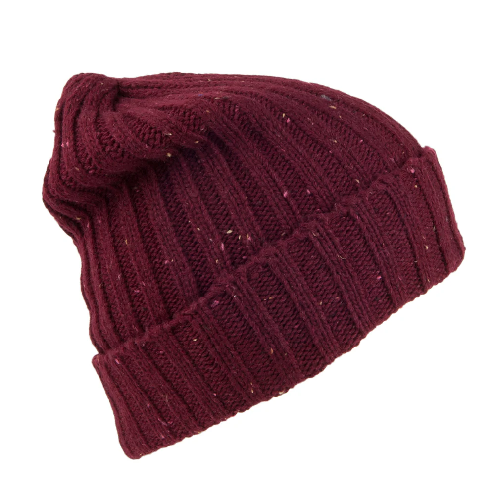 Jaxon & James Gesprenkelte Beanie Mütze - Burgunderrot - Image 2
