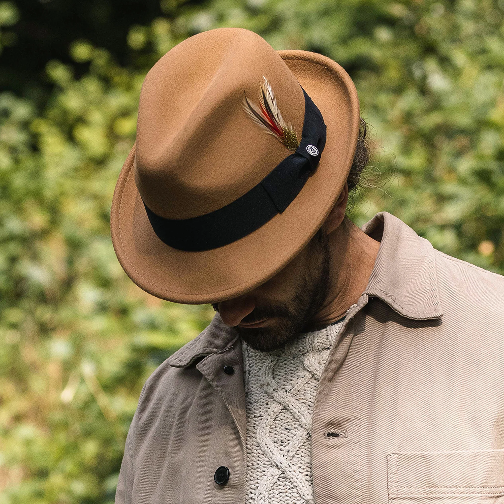 Jaxon & James Knautschbarer Blues Trilby Hut - Pekan - Image 3