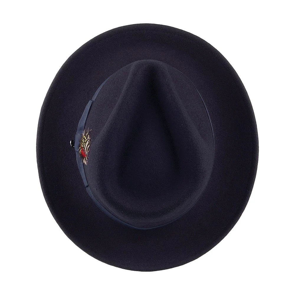 Jaxon & James Knautschbarer C-Krone Fedora Wollfilzhut -Marineblau - Image 4
