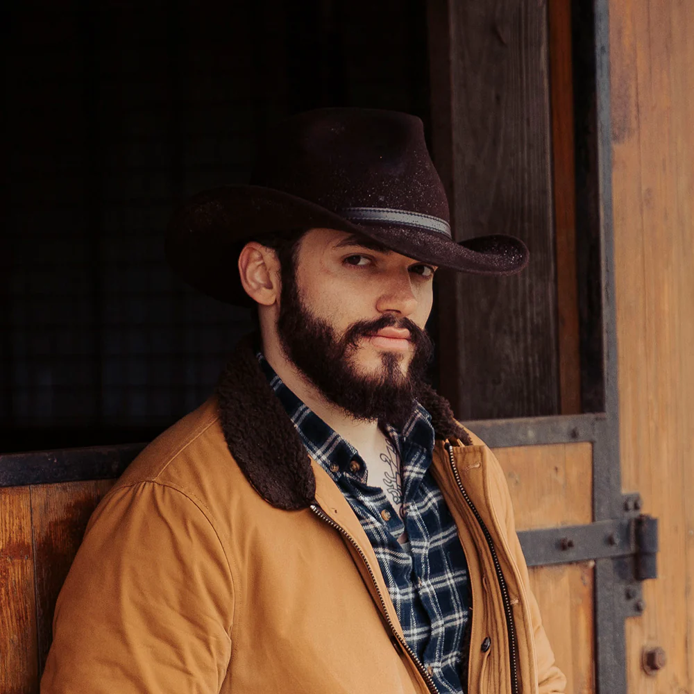 Jaxon & James Knautschbarer Outback Cowboyhut - Braun - Image 7