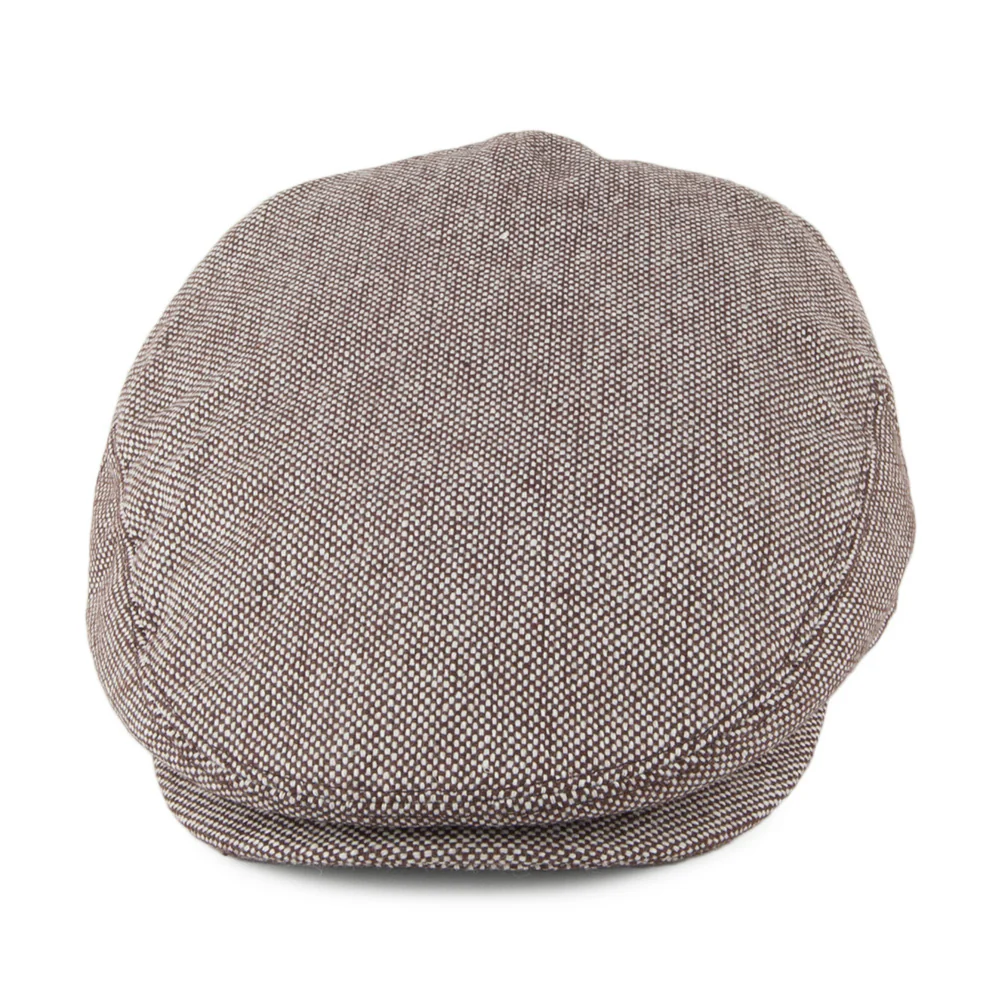 Jaxon & James Marl Tweed Schiebermütze Braun Großhandel - Image 2