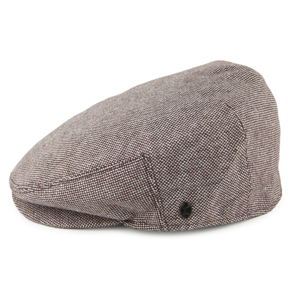 Jaxon & James Marl Tweed Schiebermütze Braun Großhandel - Image 3
