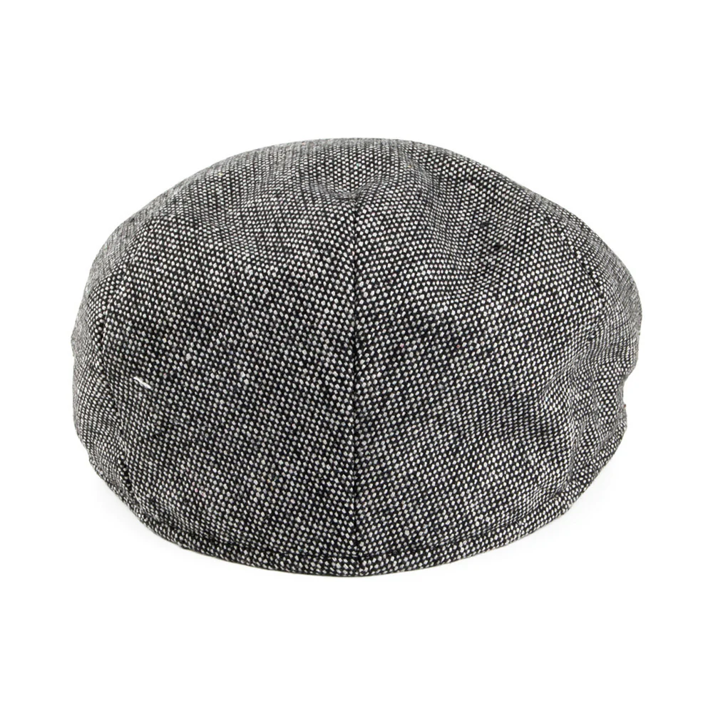 Jaxon & James Marl Tweed Schiebermütze Schwarz Großhandel - Image 4
