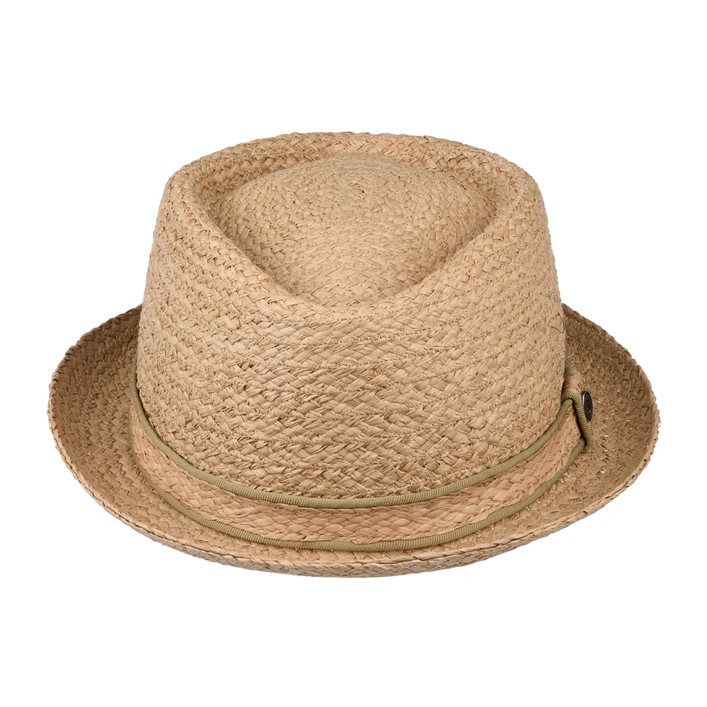 Jaxon & James Diamond Crown Pork Pie Hut aus Raffia Stroh - Natur - Image 3