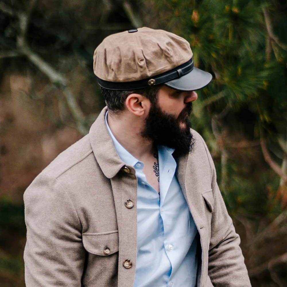 Jaxon & James Rebel Motorcycle Cap - Britisches Hellbraun - Image 8