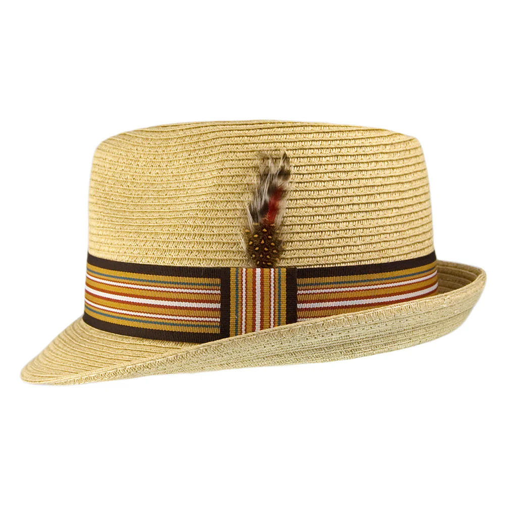 Jaxon & James Ridley C-Crown Trilby Strohhut - Natur - Image 2