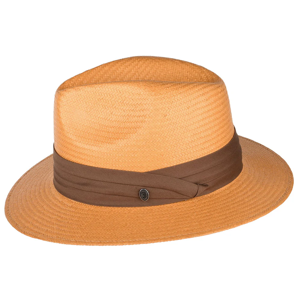 Jaxon & James Safari Fedora aus Toyo-Stroh mit braunem Band Hellbraun Großhandel - Image 2