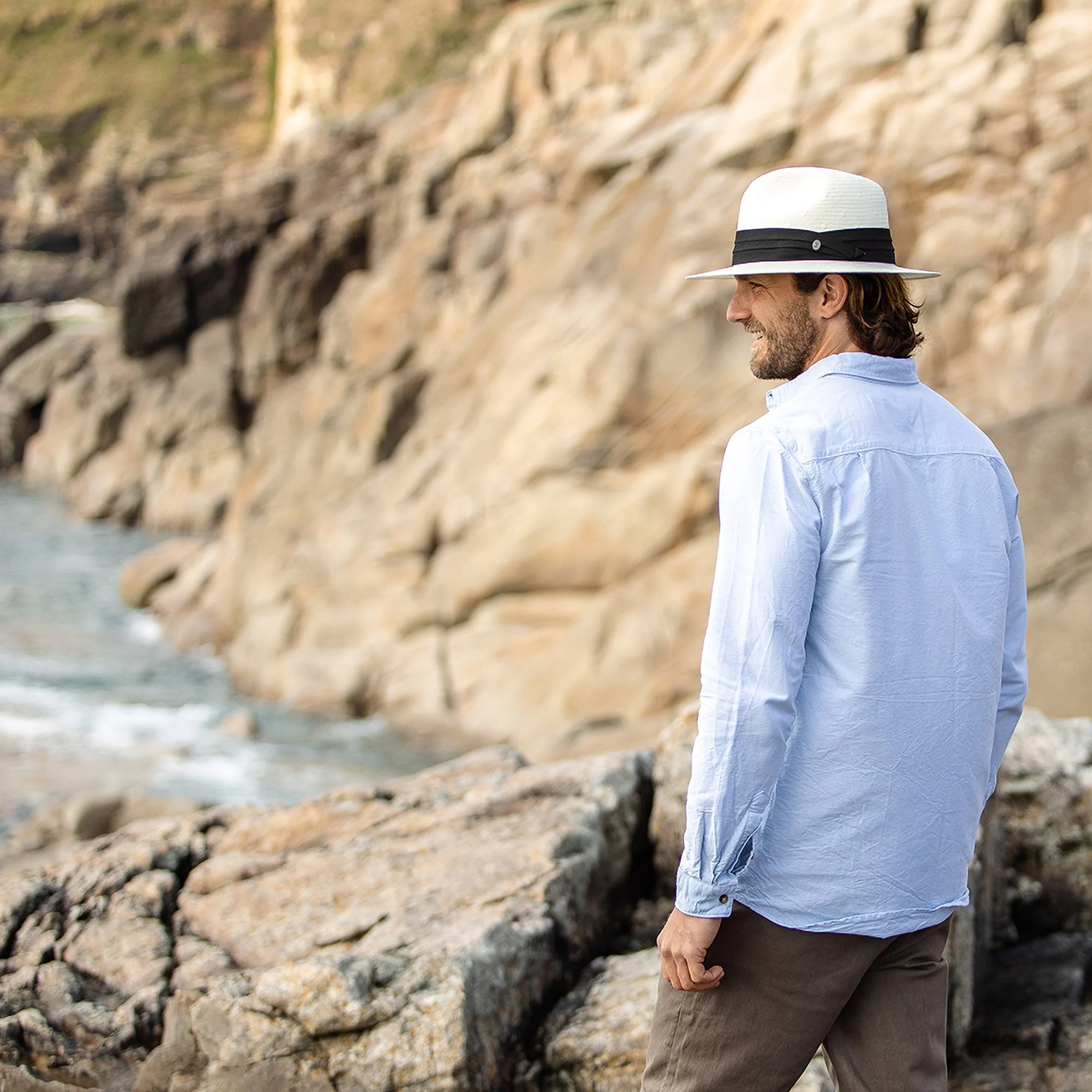Jaxon & James Safari Fedora Toyo Strohhut Mit Schwarzem Hutband Großhandel - Image 8