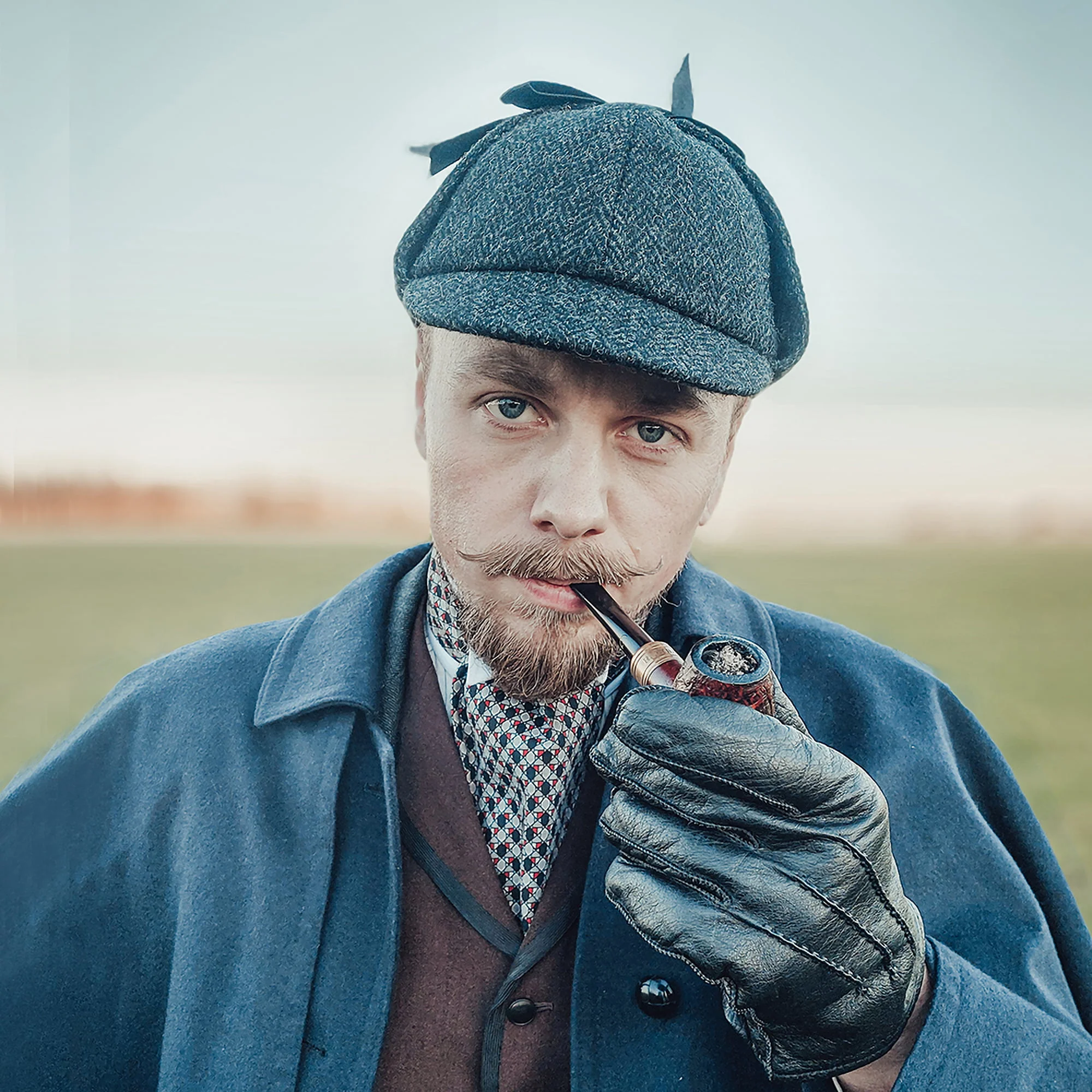 Jaxon & James Sherlock Holmes HARRIS TWEED Deerstalker Hut - Schwarz-Anthrazit - Image 6