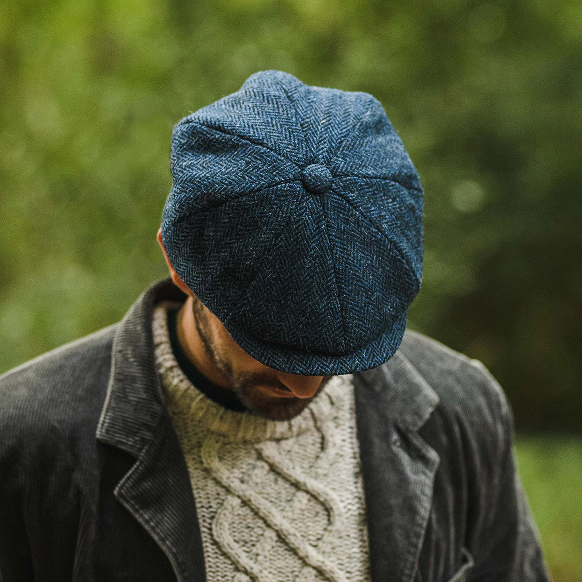 Jaxon & James Skye HARRIS TWEED Ballonmütze - Blau-Schwarz - Image 5