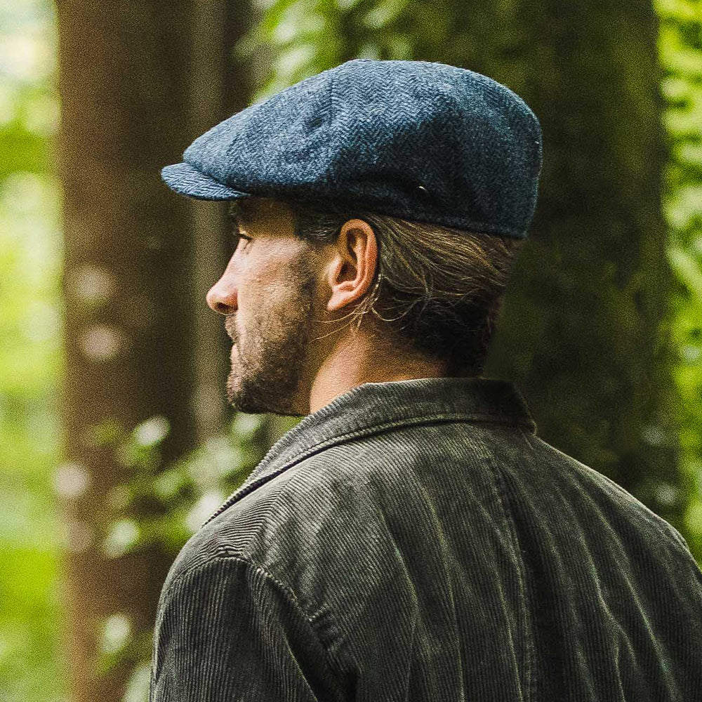 Jaxon & James Skye HARRIS TWEED Ballonmütze - Blau-Schwarz - Image 6