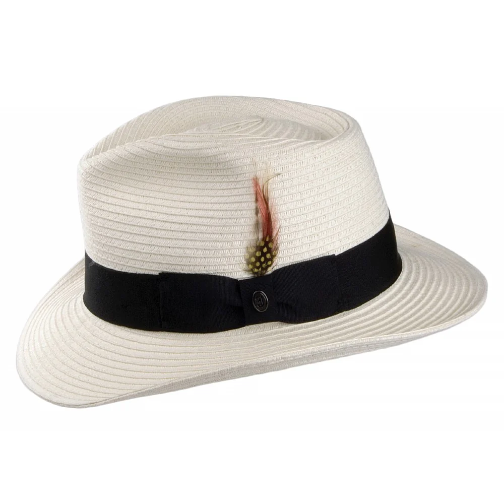 Jaxon & James Summer C-Crown Fedora Elfenbein Großhandel - Image 2