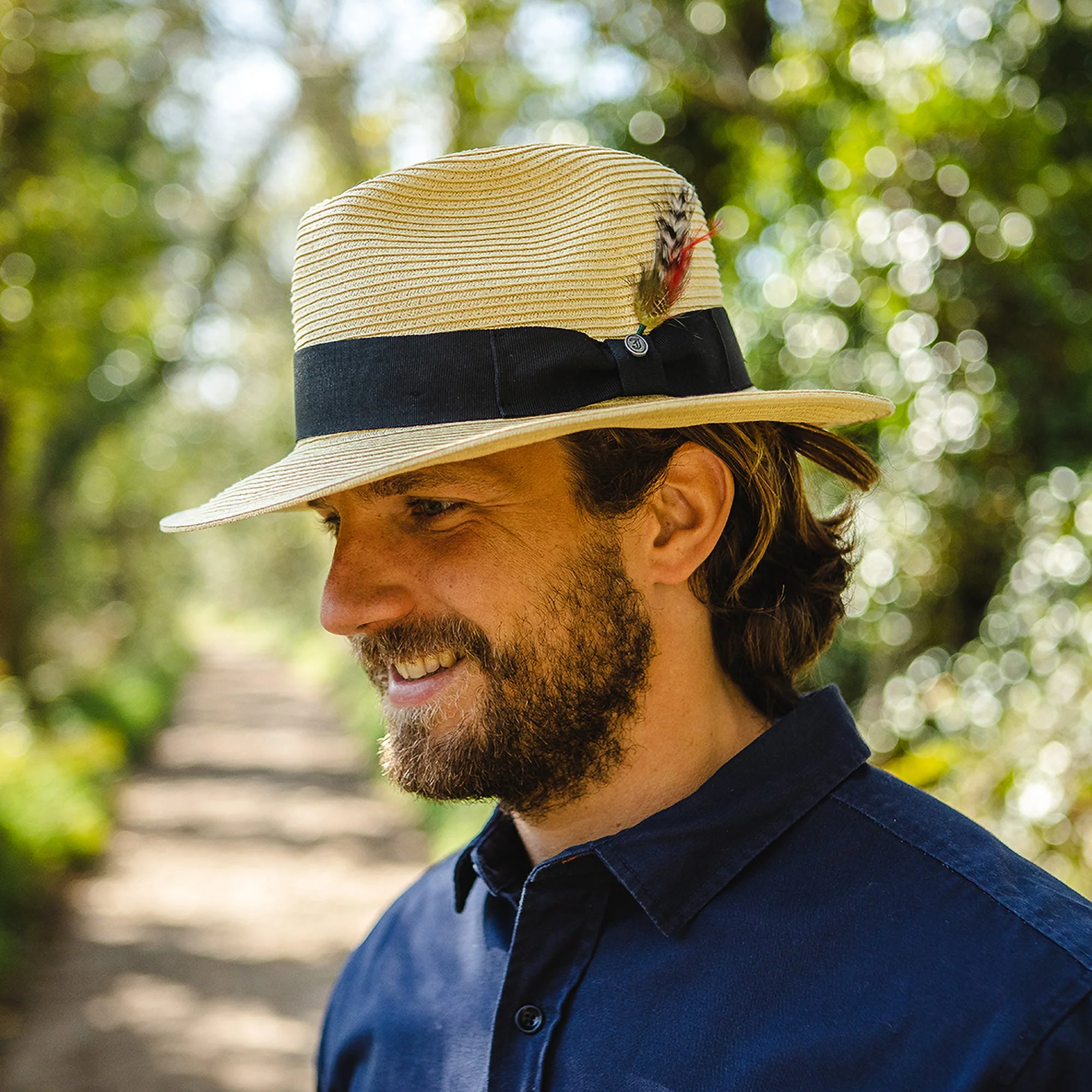 Jaxon & James Summer C-Crown Fedora Strohhut Natur Großhandel - Image 3