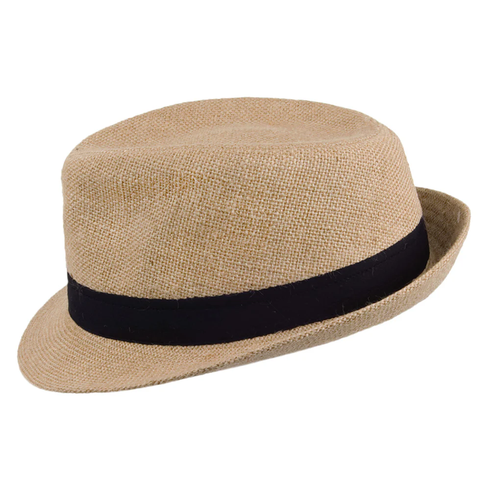 Jaxon & James Trilby aus Jutestoff- Hellbraun Großhandel - Image 2
