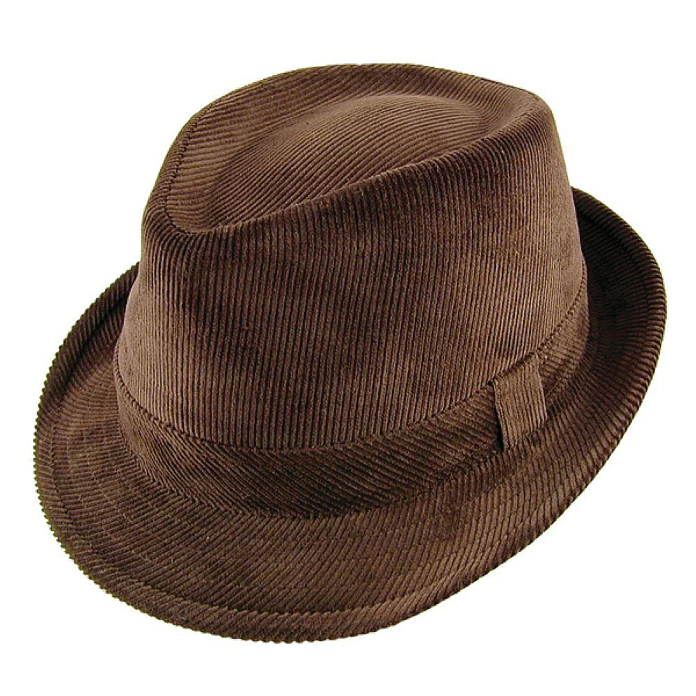 Jaxon & James Trilby-Hut aus Kordsamt - Braun