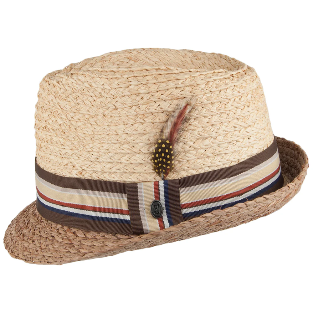 Jaxon & James Trinidad Trilby Strohhut Natur Großhandel - Image 2