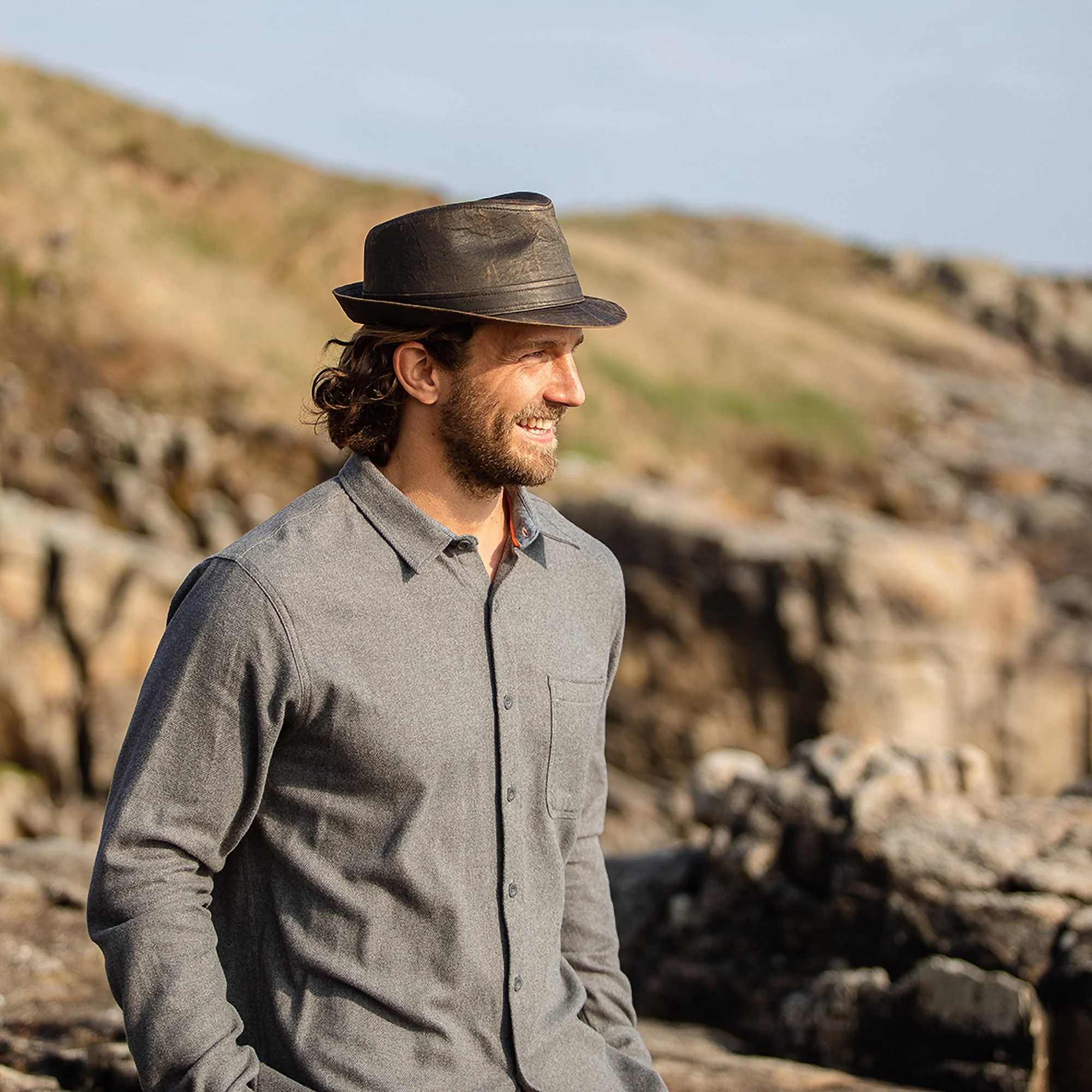 Jaxon & James Verwitterter Trilby - Braun - Image 4
