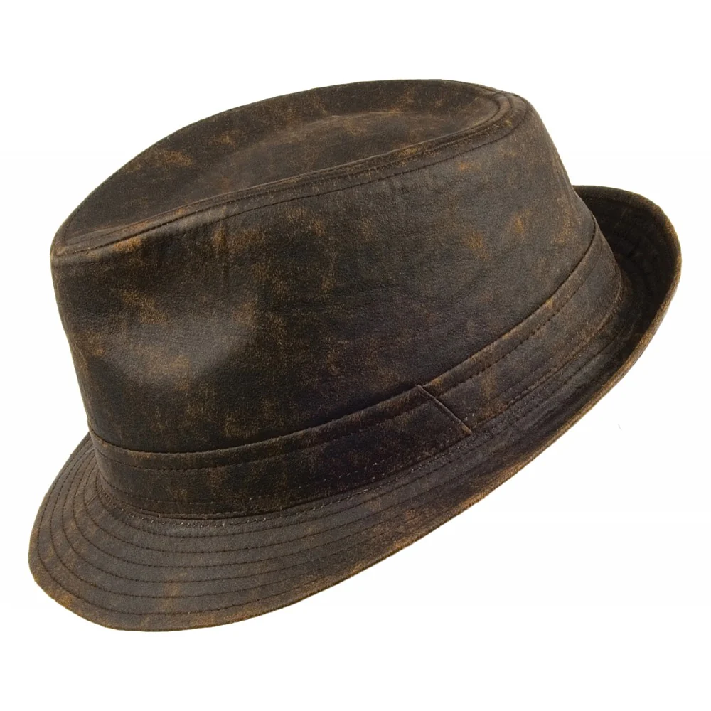 Jaxon & James verwitterter Trilby Braun Großhandel - Image 2