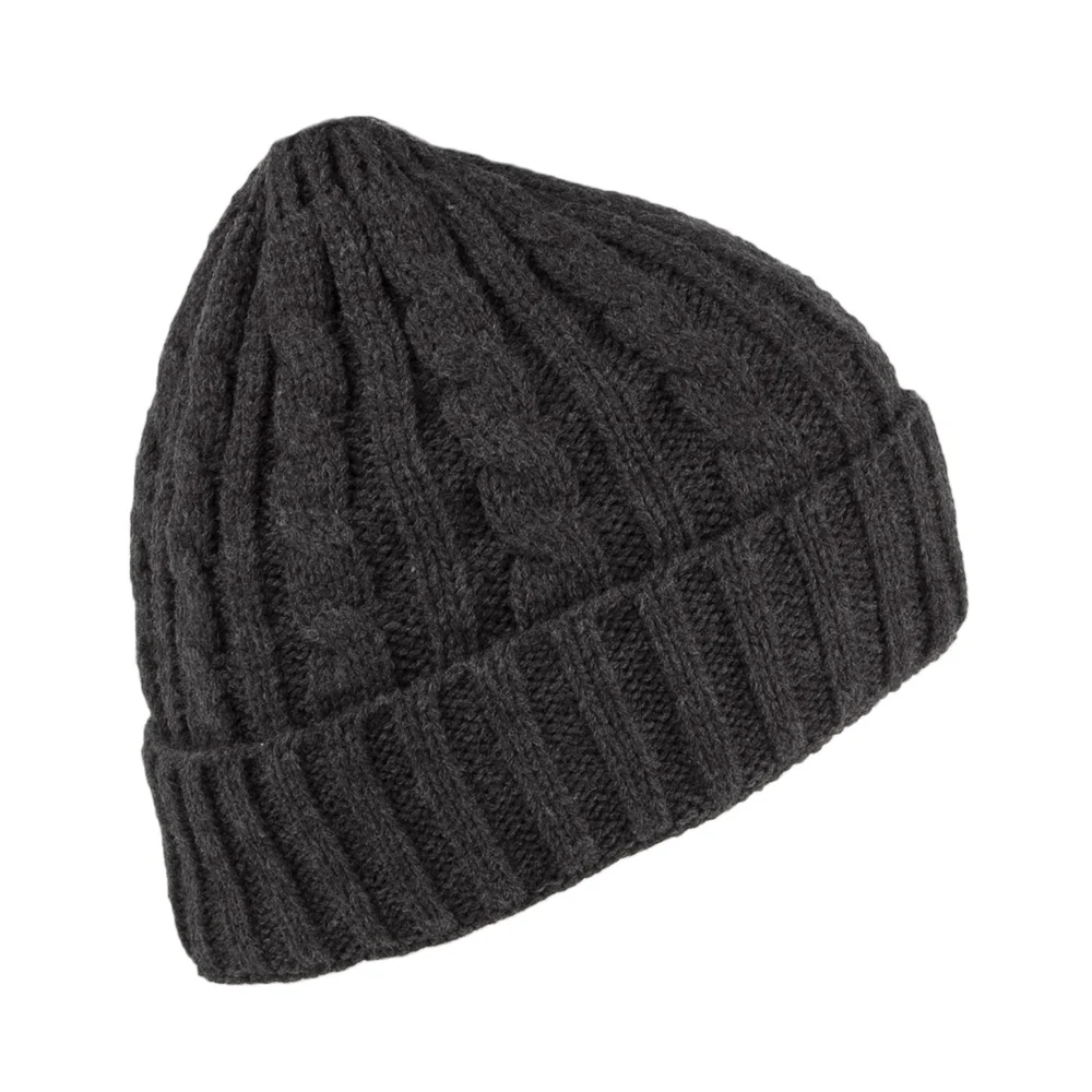 Jaxon & James Zopfstrickmuster Beanie - Dunkelgrau - Image 2