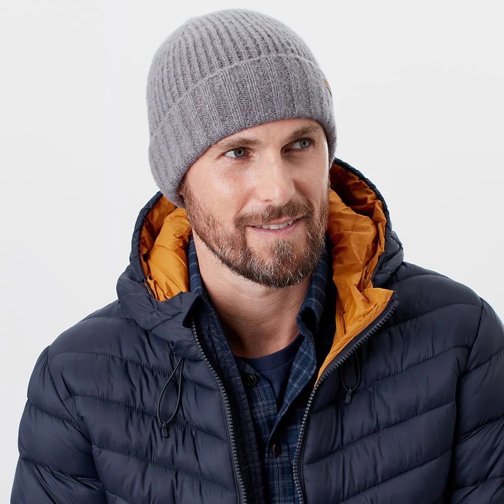 Joules Bamburgh Beanie Mütze - Grau - Image 3