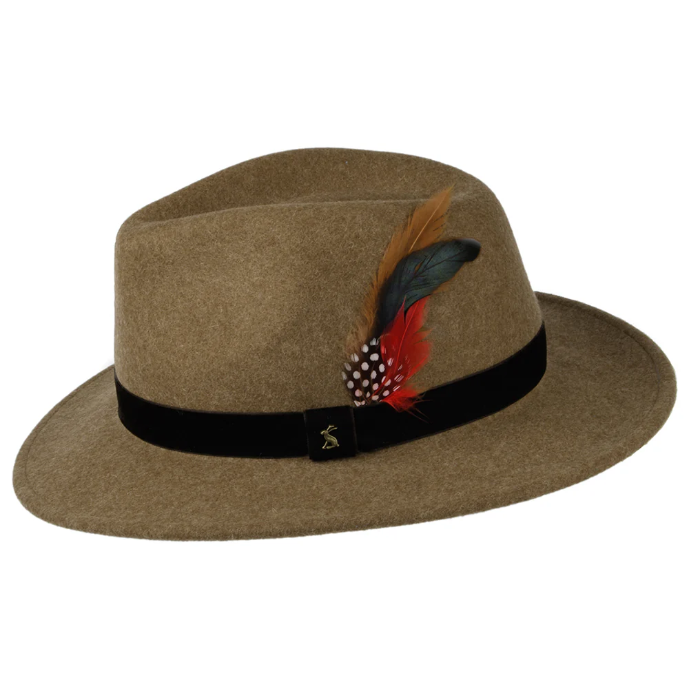 Joules Fedora Hut aus Wollfilz mit Samt-Hutband III - Kamel - Image 2