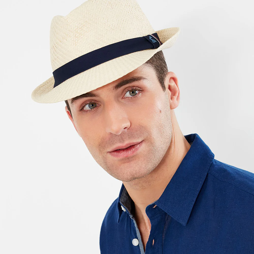 Joules Halstow Trilby Hut aus Toyo Stroh - Sand - Image 4