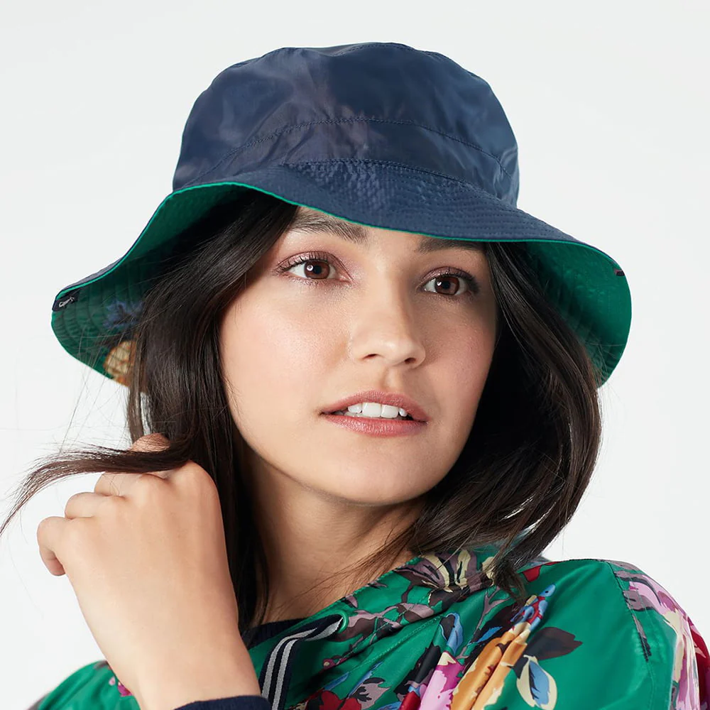 Joules Milport Wendbarer Regenhut Floral - Grün - Image 4