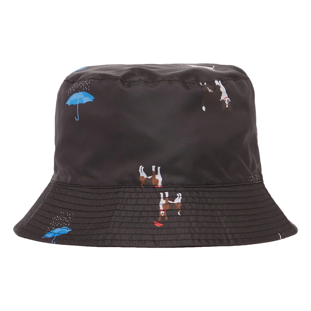 Joules Rainy Day Cat Dog Fischerhut - Schwarz