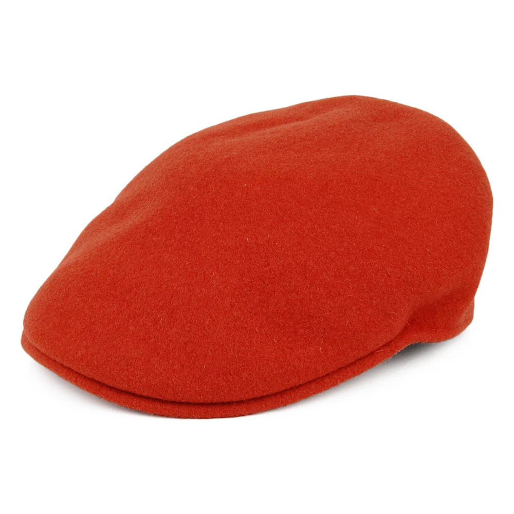 Kangol 504 Schiebermütze aus Wolle - Rostrot