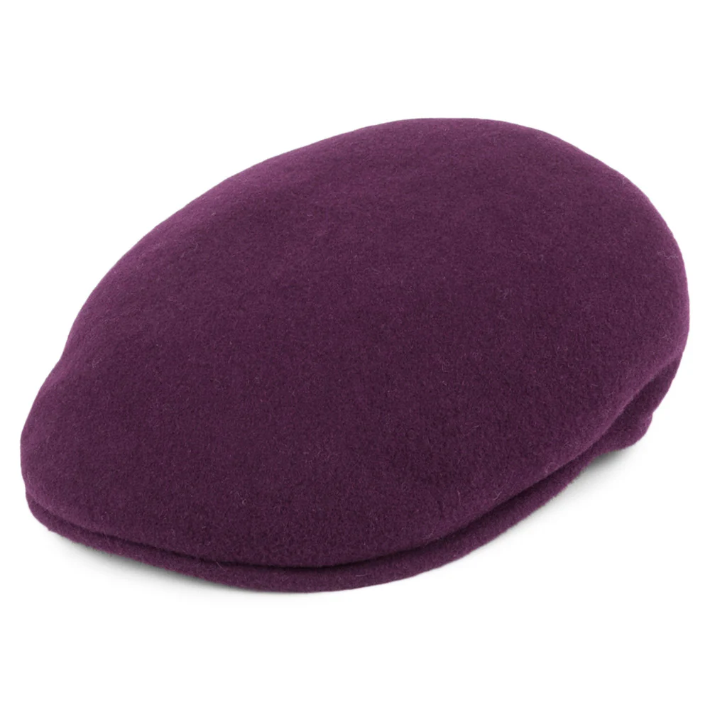 Kangol 504 Schiebermütze aus Wolle - Weinrot