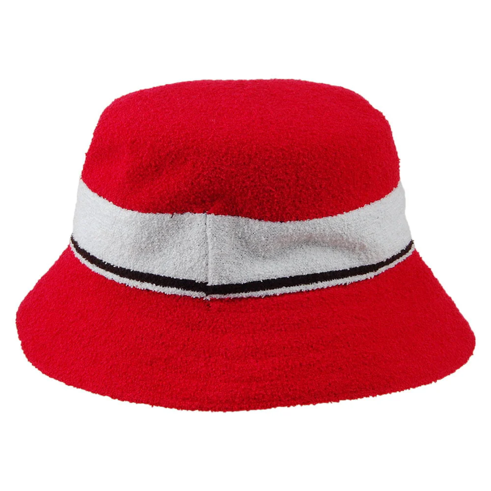 Kangol Bermuda Fischerhut mit Streifen - Scharlachrot - Image 2