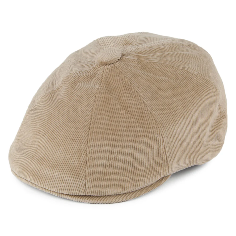 Kangol Hawker Kord Ballonmütze - Beige