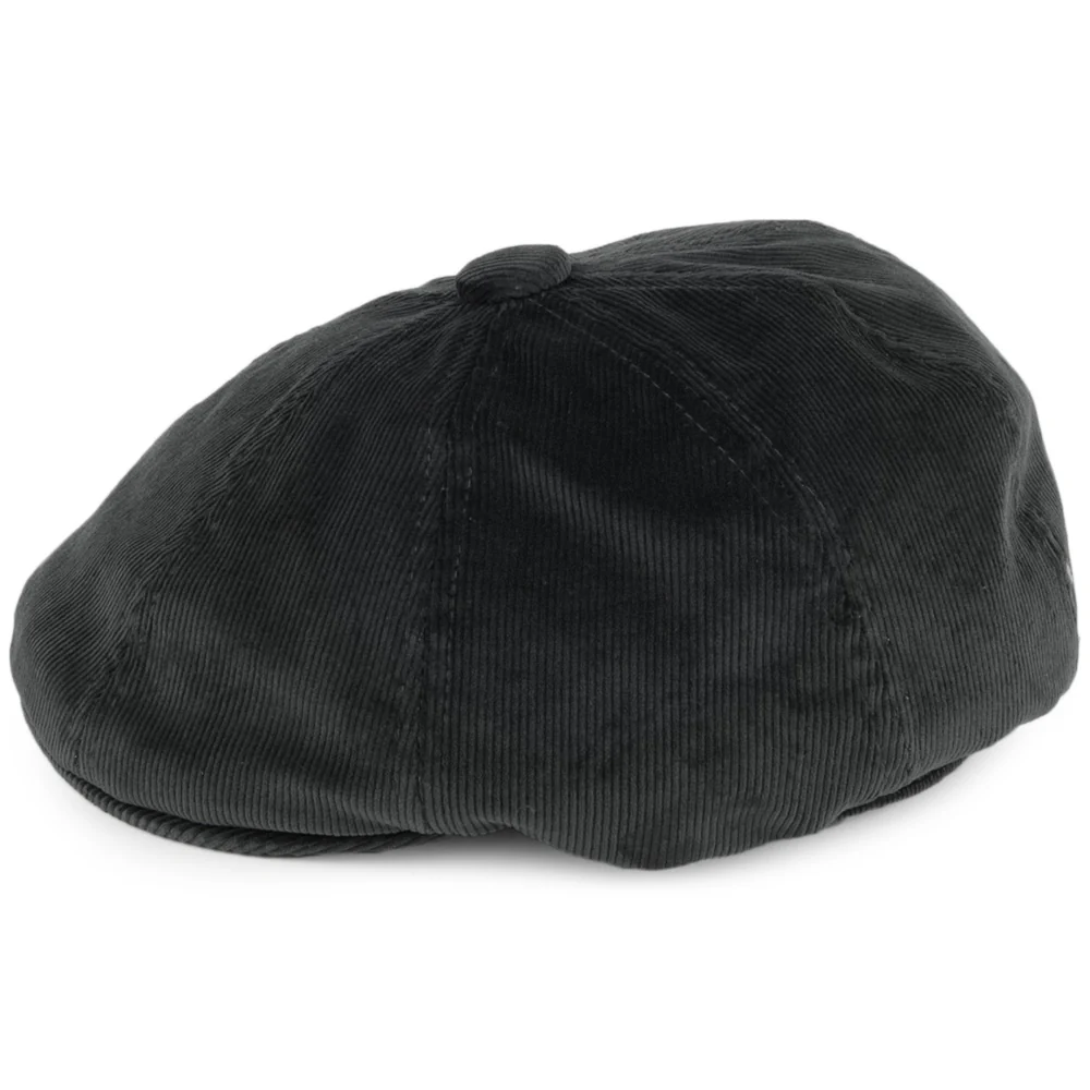 Kangol Hawker Kord Ballonmütze - Schwarz - Image 3