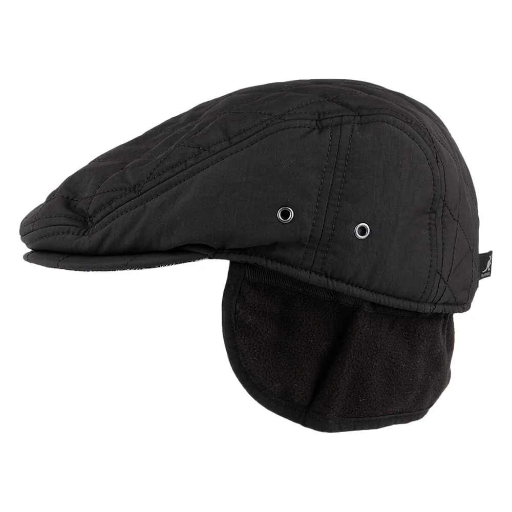 Kangol Hidden Layers Driving Schiebermütze mit Ohrenklappen - Schwarz - Image 2