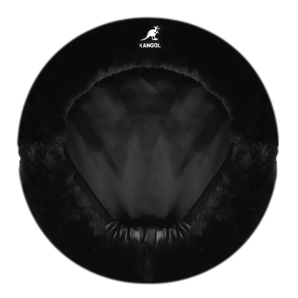 Kangol Kunstfell Baskenmütze - Schwarz - Image 2