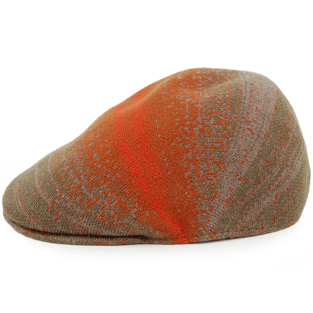 Kangol Morse Distressed 507 Schiebermütze - Olivgrün-Rostrot - Image 3