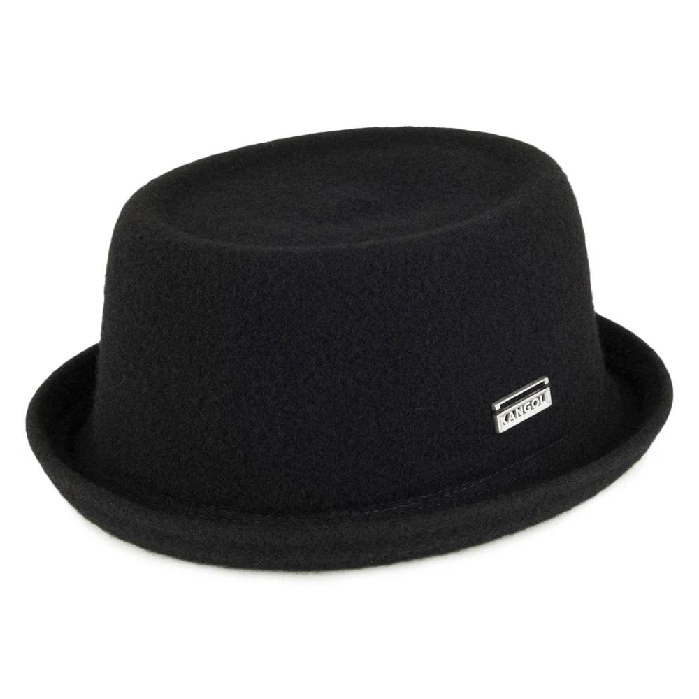 Kangol Mowbray Porkpie Hut aus Wolle - Schwarz