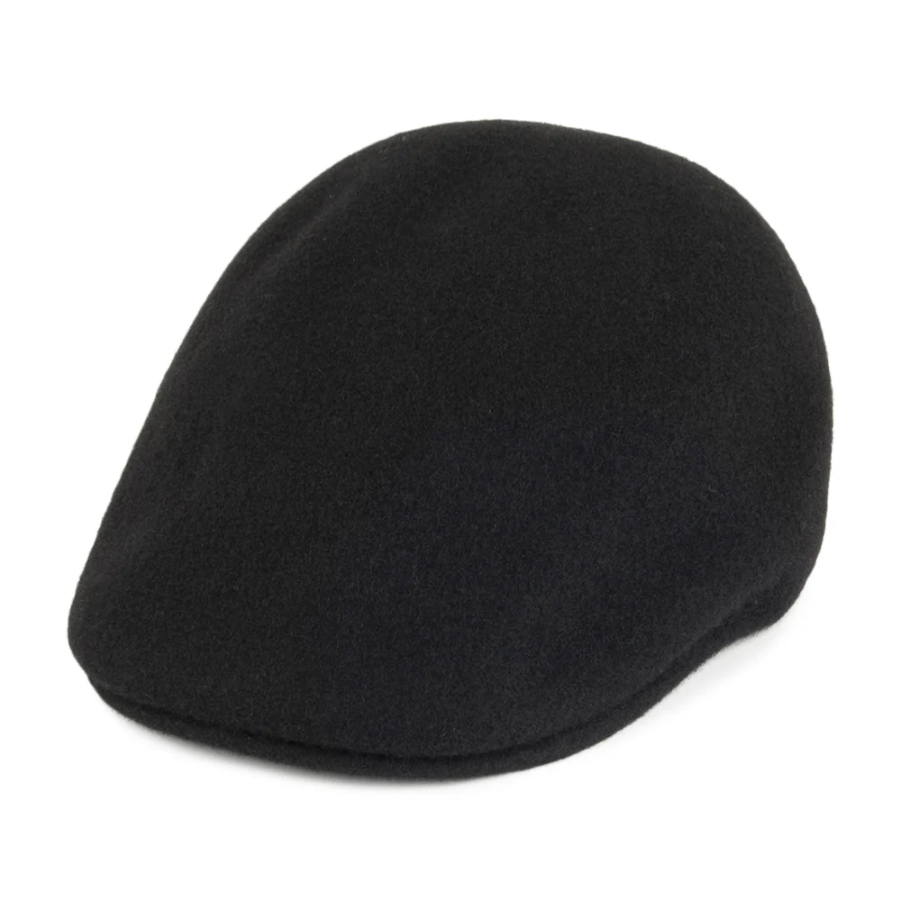 Kangol Nahtlose Wool 507 Schiebermütze - Schwarz