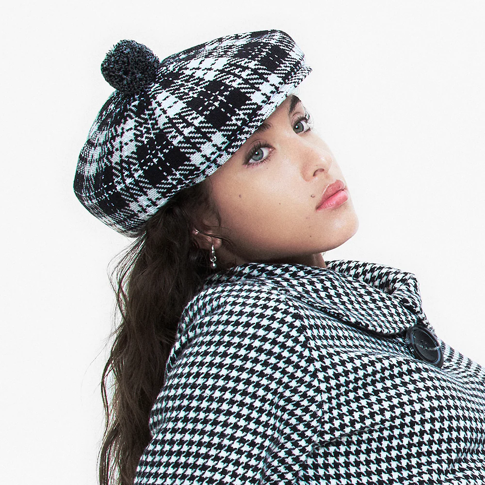 Kangol New Heritage Schiebermütze Mit Bommel - Schwarz-Grau - Image 2