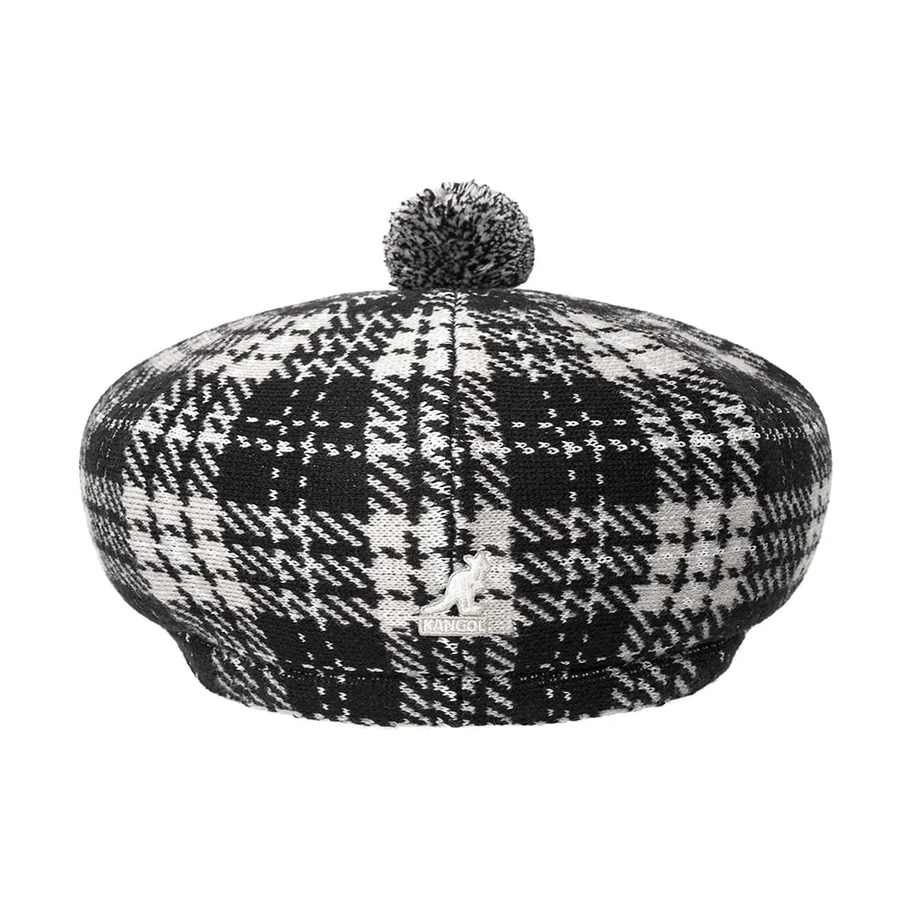 Kangol New Heritage Schiebermütze Mit Bommel - Schwarz-Grau - Image 4