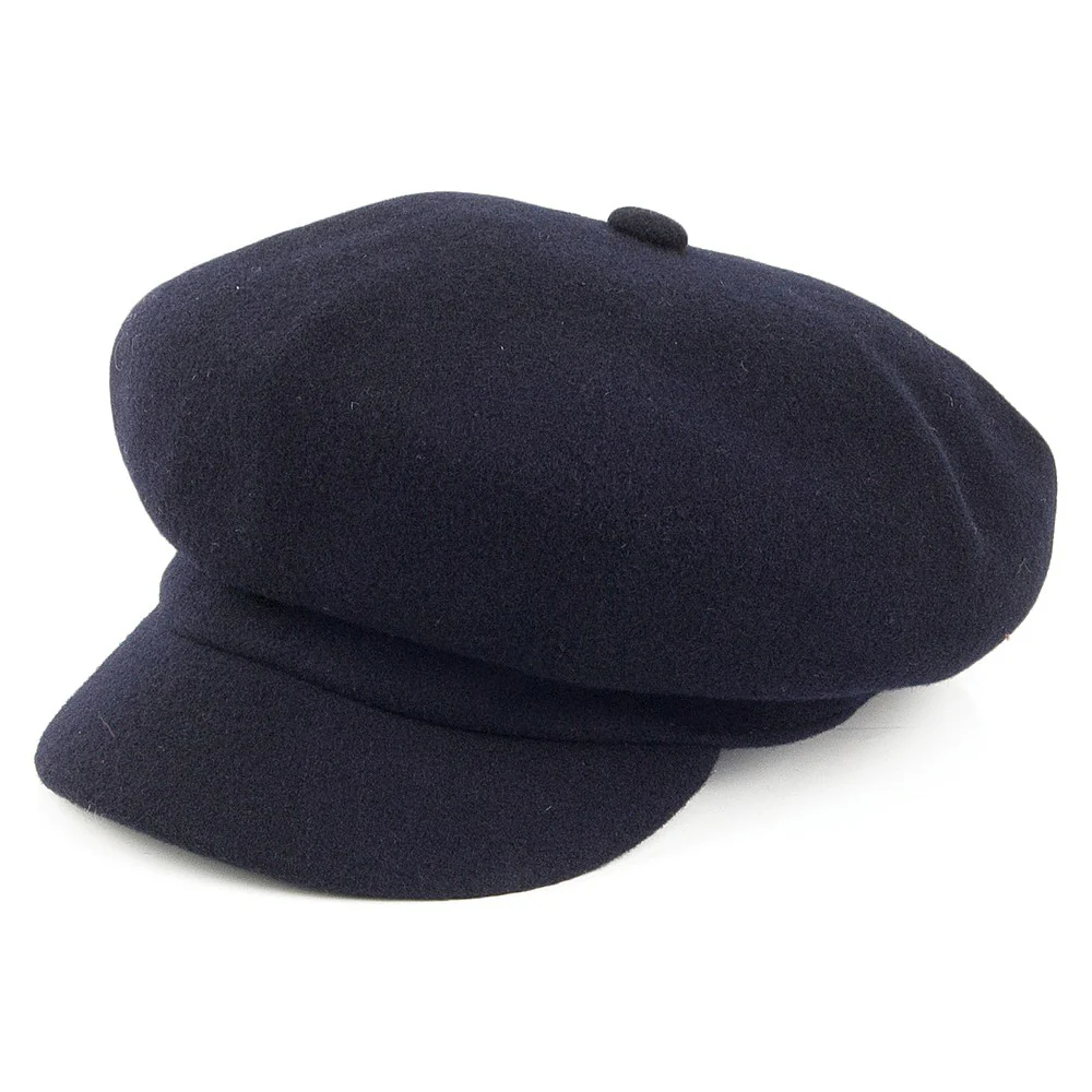 Kangol Spitfire Ballonmütze aus Wolle - Marineblau