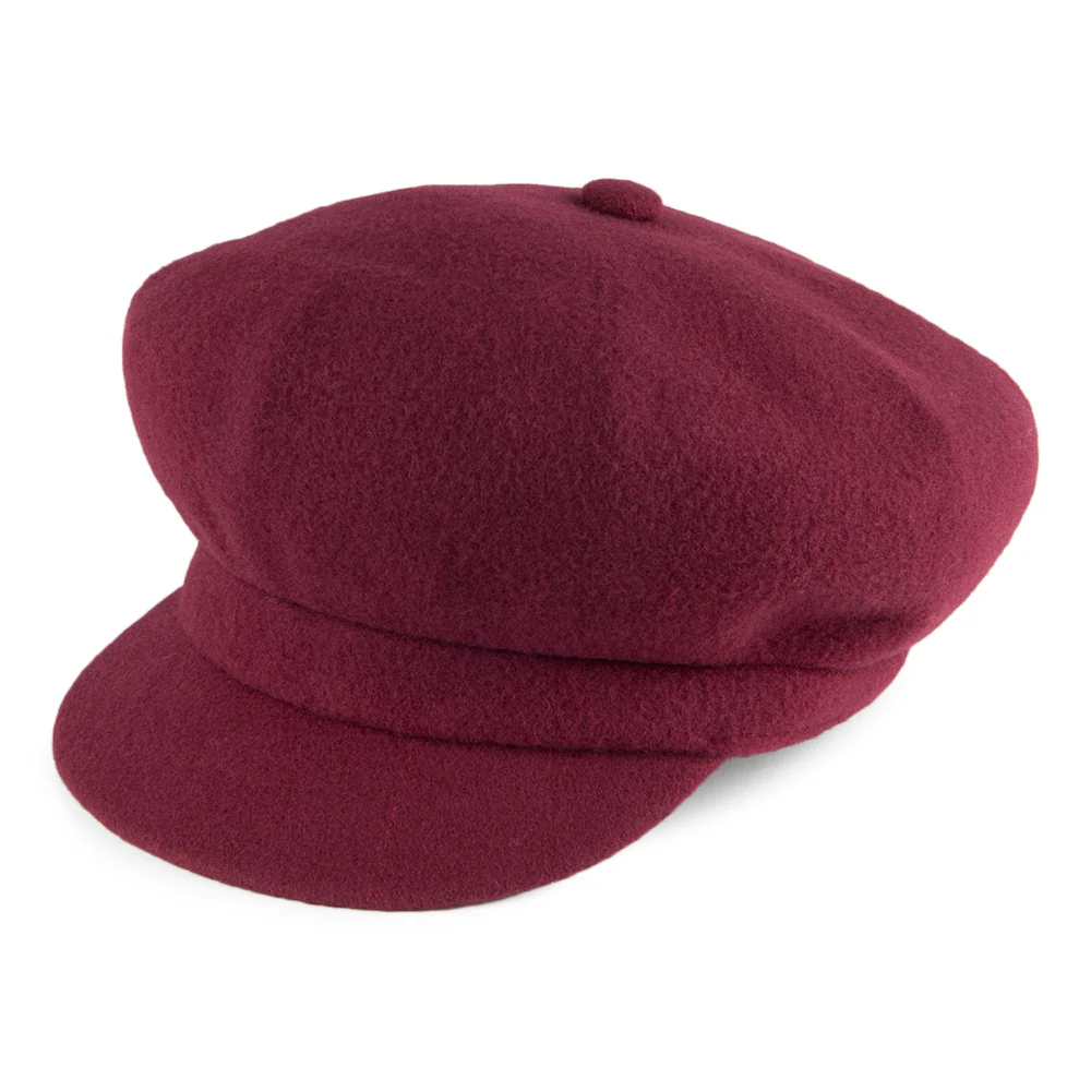 Kangol Spitfire Ballonmütze aus Wolle - Weinrot